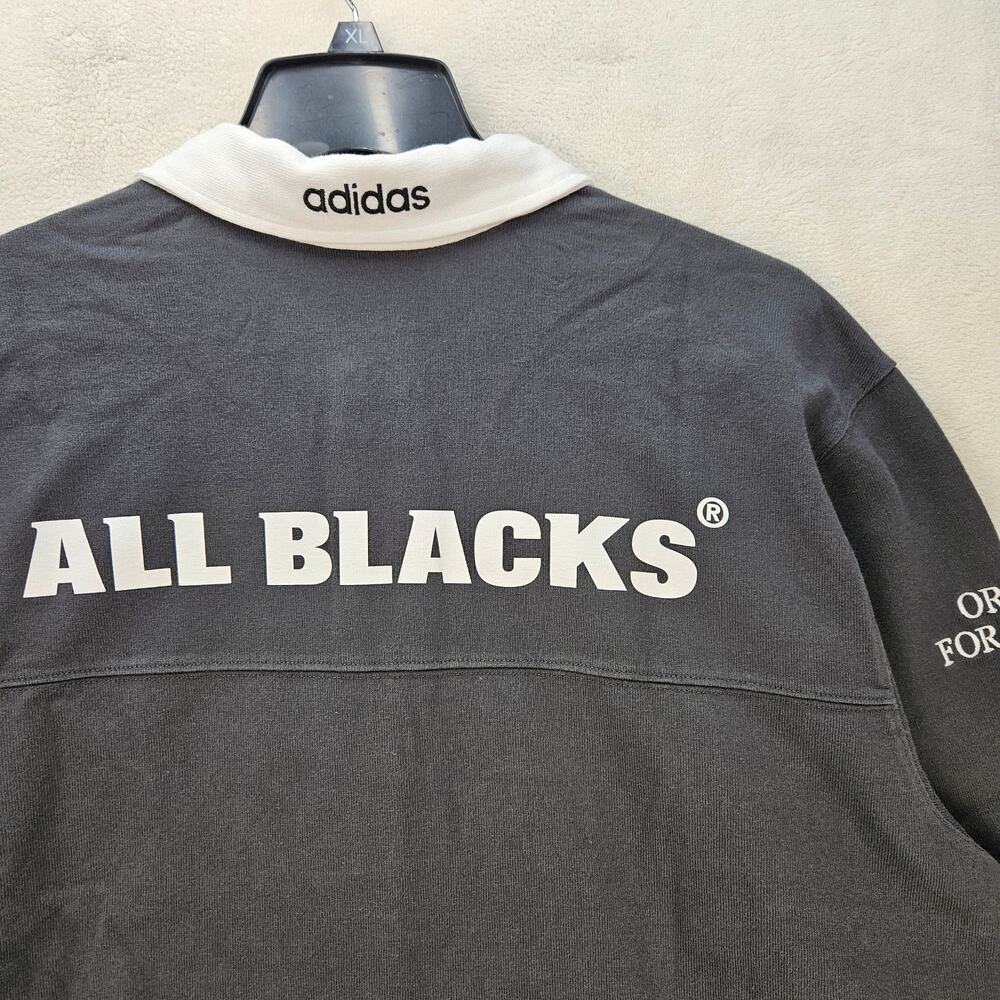 ADIDAS ORIGINALS MEN'S XL RUGBY POLO LONG SLEEVE SHIRT PATCHWORK NWT KG4638 - Picture 7 of 7